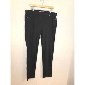 NWT Marina Rinaldi Sport Black Stretch Pull on Pants Leggings Size 18 $300 [jb]